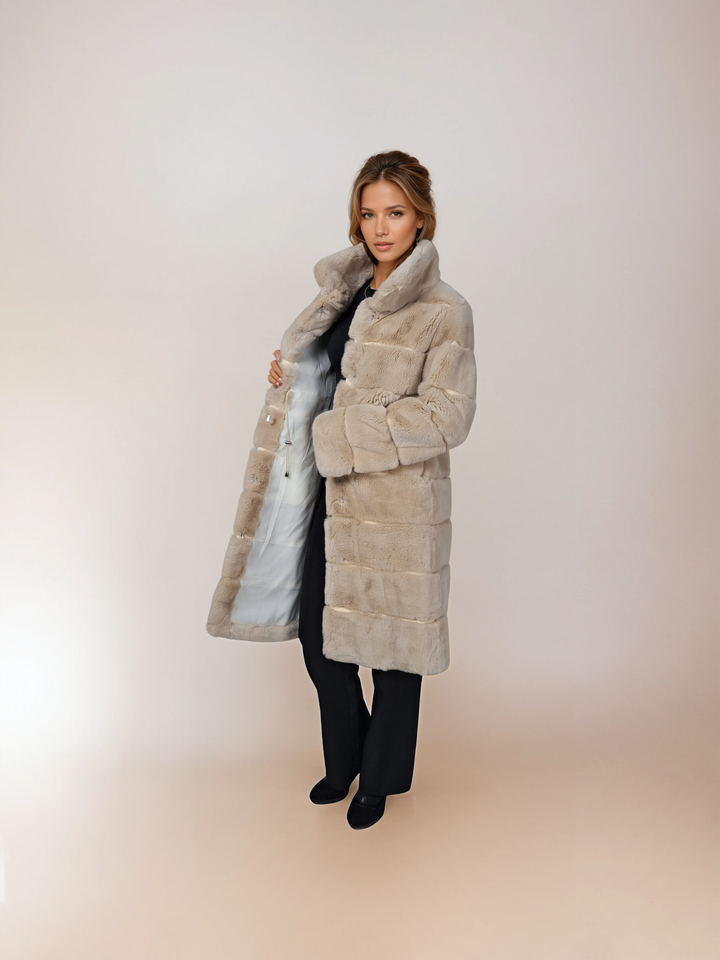 Petrovski, 100 cm. - Kragen - Rex - Damen - Creme