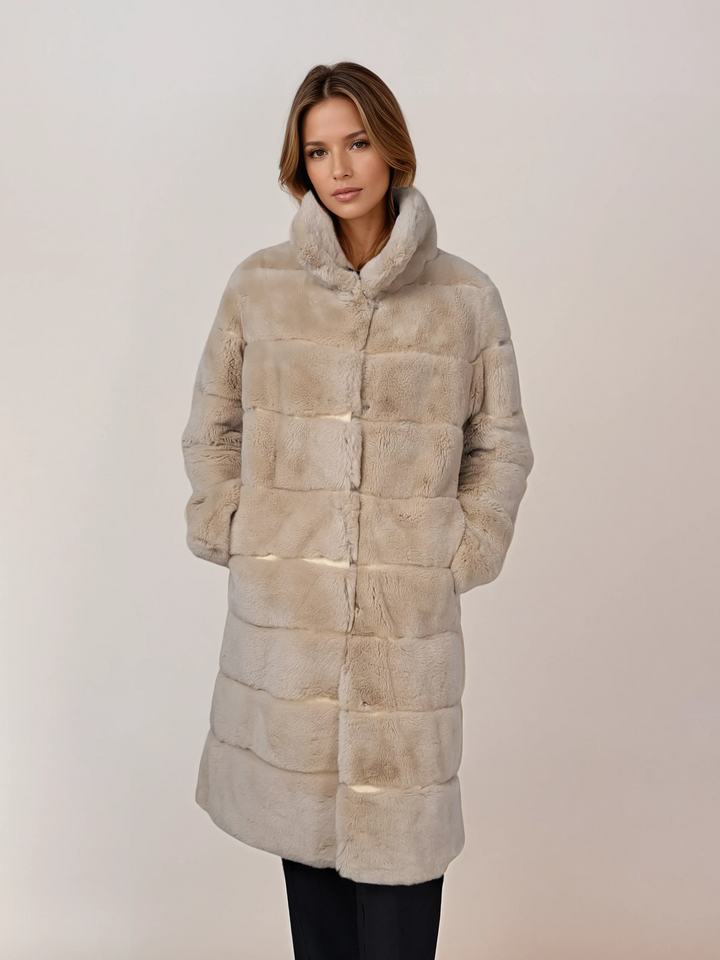 Petrovski, 100 cm. - Kragen - Rex - Damen - Creme