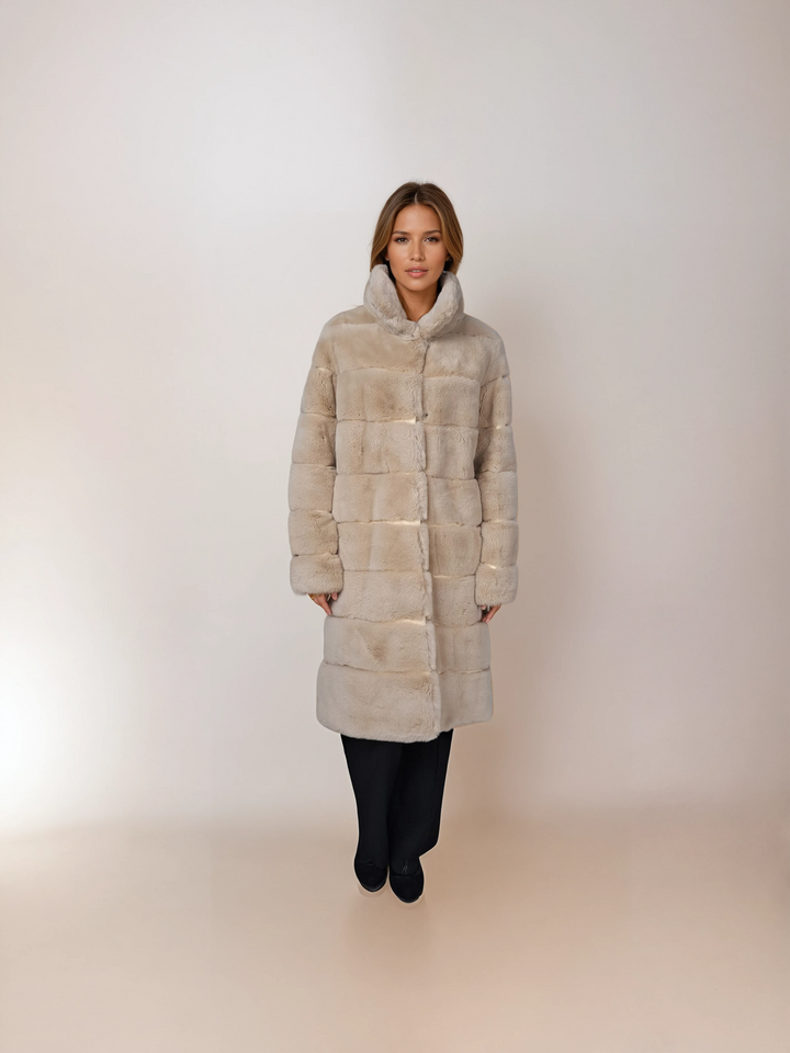 Petrovski, 100 cm. - Kragen - Rex - Damen - Creme