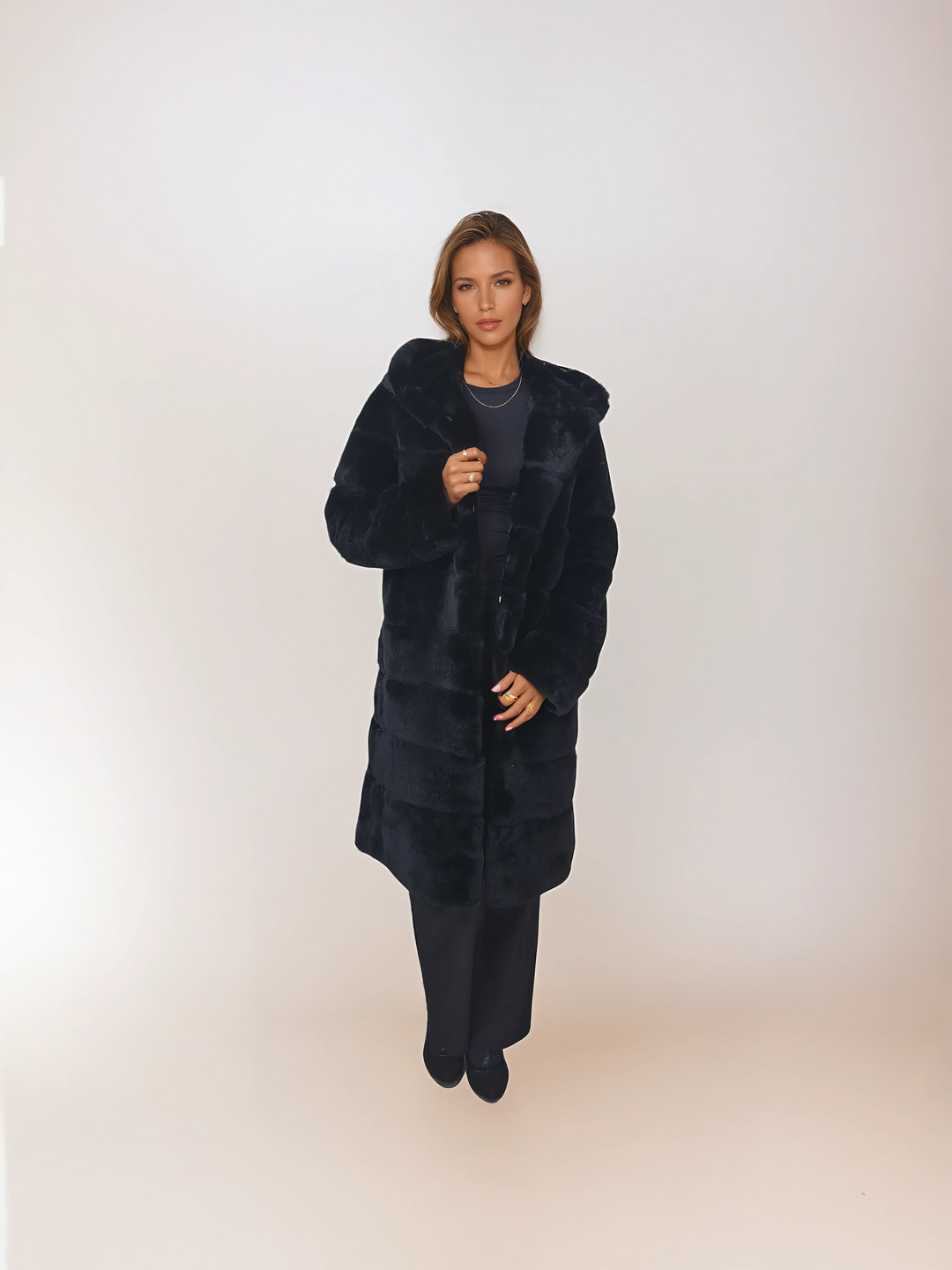 Petrovski, 100 cm. - Kapuze - Rex - Damen - Schwarz