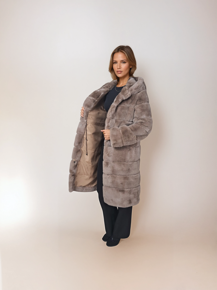 Petrovski, 100 cm. - Hood - Rex - Women - Cafe Latte