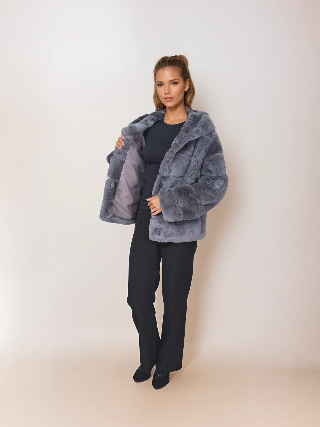 Petrovski, 60 cm. - Hood - Rex - Women - Light Grey