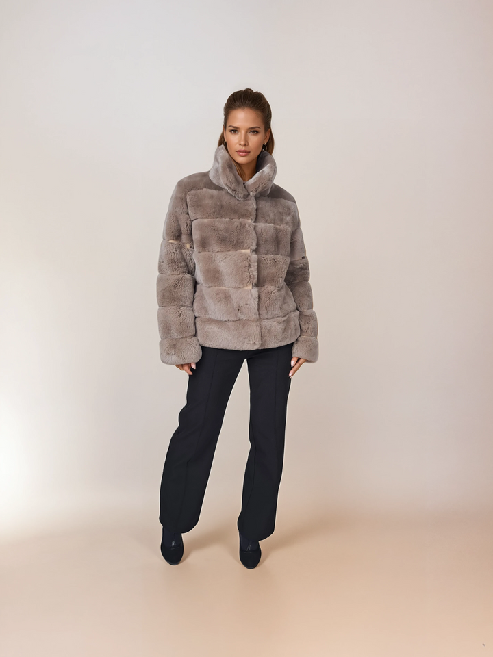 Petrovski, 60 cm. - Kragen - Rex - Damen - Cafe Latte