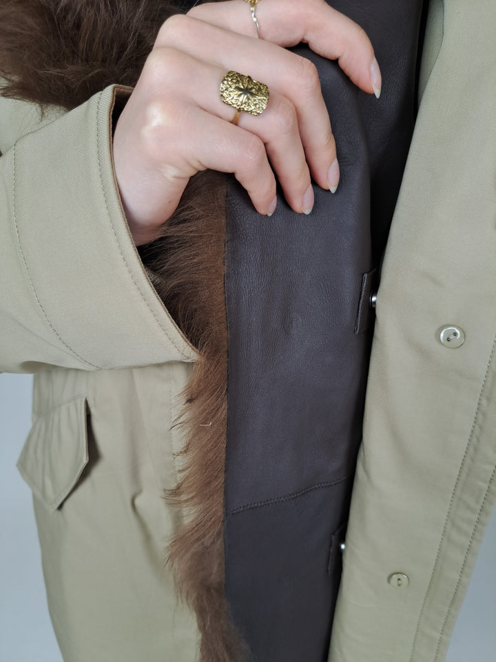 Ivana, 97 cm. - Textile - Women - Off White