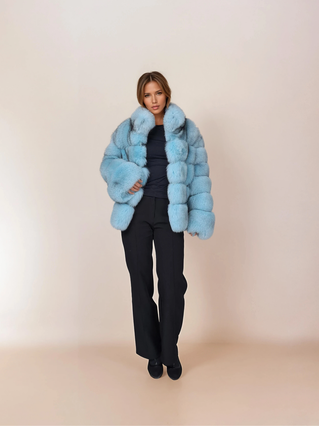 Virginia, 60 cm. - Blue Fox - Women - Turquoise