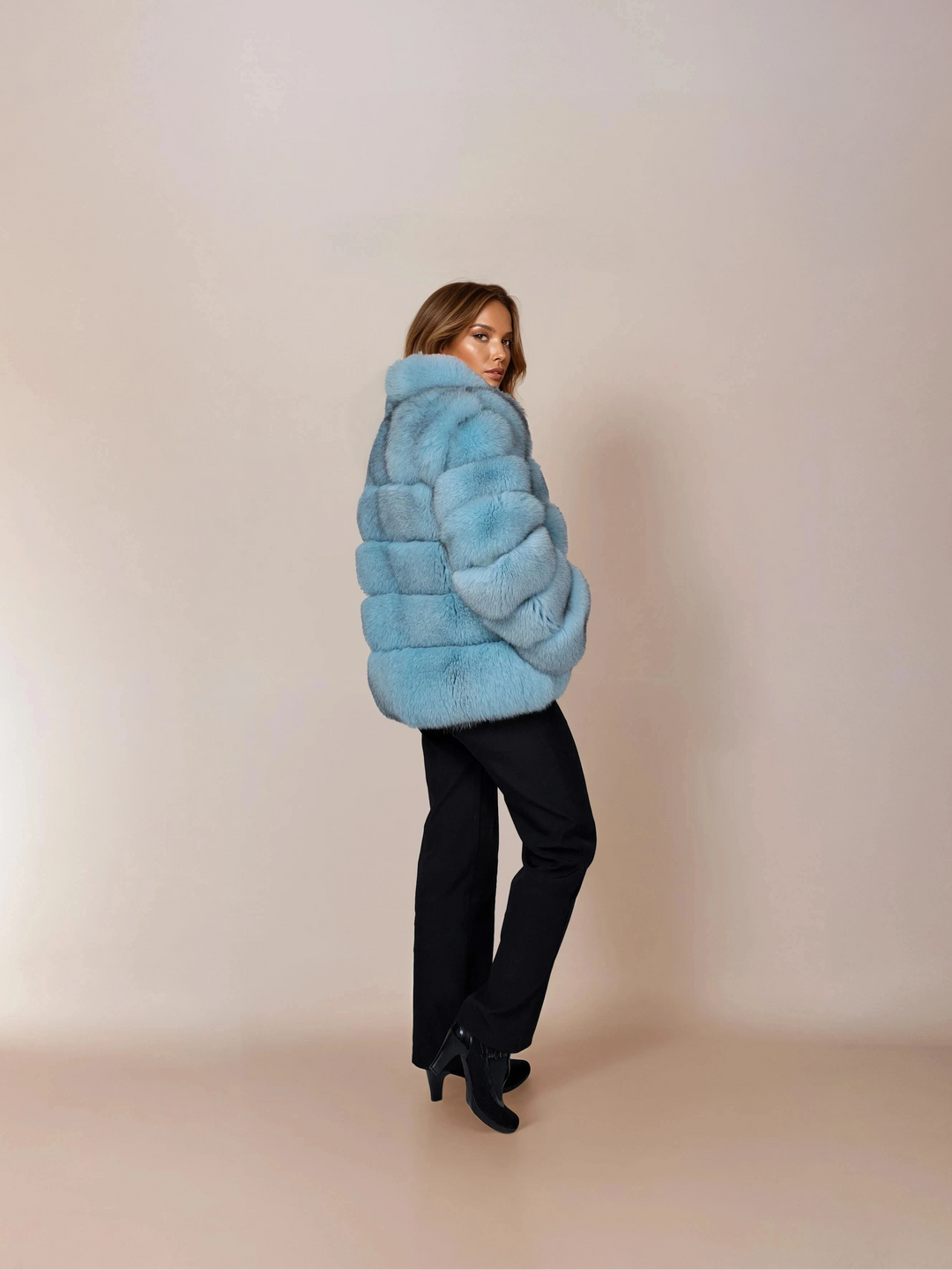 Virginia, 60 cm. - Blue Fox - Women - Turquoise