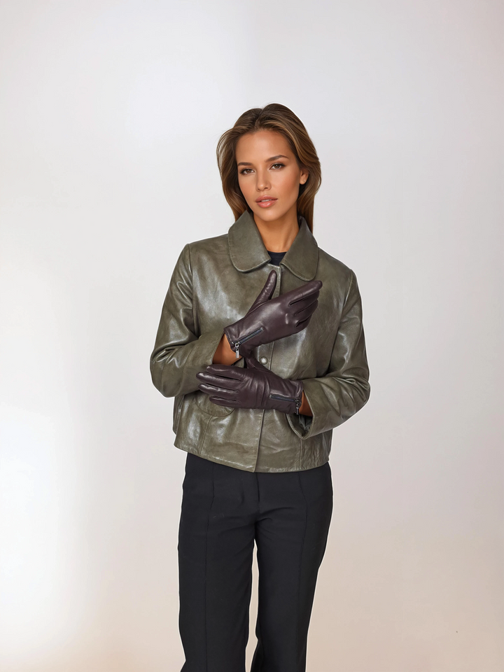 2687-2 Handschuh - Lammleder -Zubehör - Braun