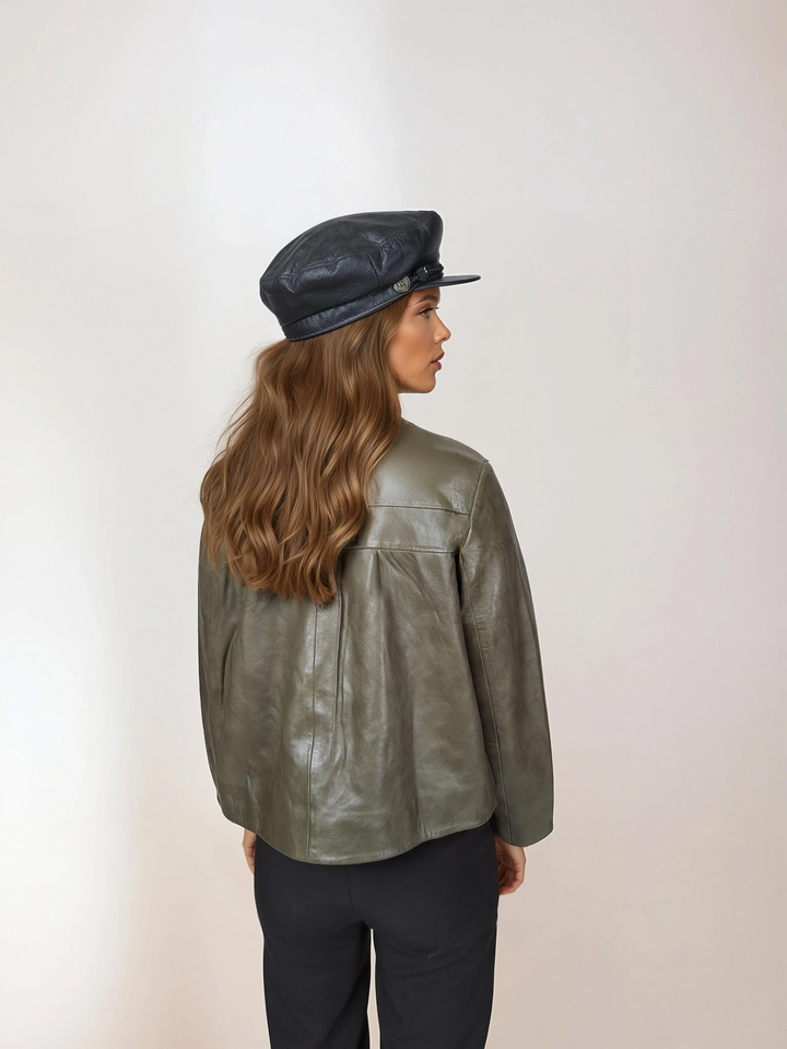 602-5256/08 Hatt - Läder - Tillbehör - Svart