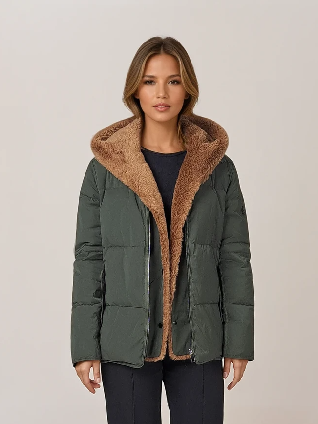 Ingrid, 63 cm. - Hood - Down - Women - Army