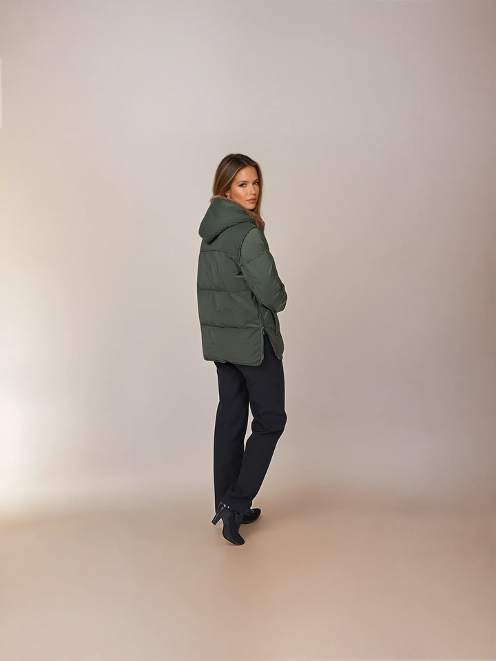 Ingrid, 63 cm. - Hood - Down - Women - Army