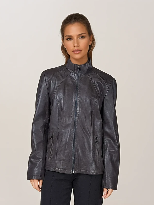 S 14-02 - Komfort - Lam handskelæder - Kvinder - mørkegrå