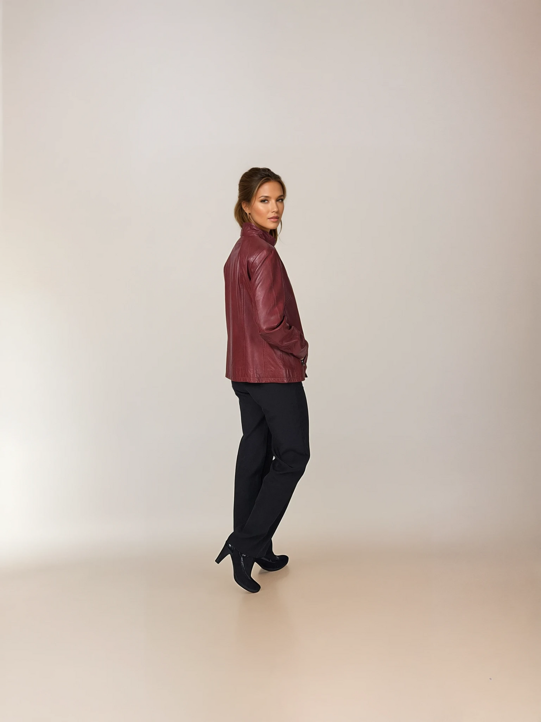 P 14-02 - Komfort - Lammleder Malli - Damen - Rot