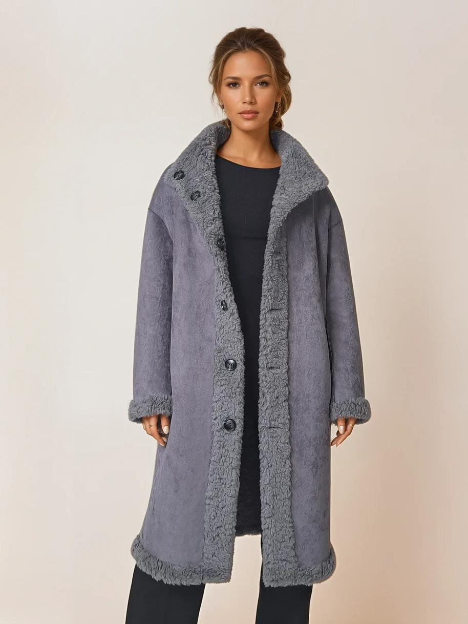 Janita, 100 cm. - Jun Airwool - Damen - Grau