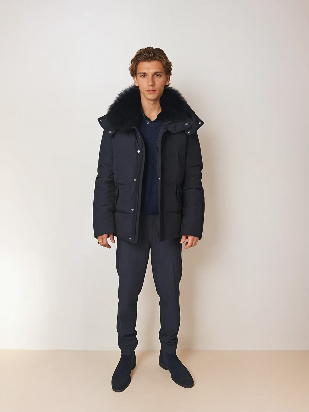 Joshua, 75 cm. - Ner - Man - Svart