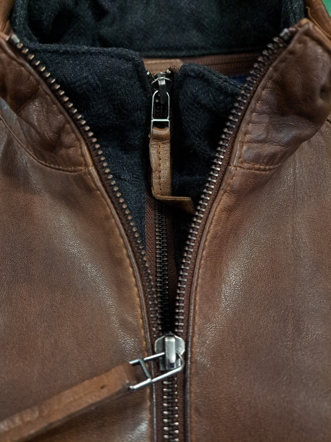 John, 70 cm. Lamb Malli Leather - Man Copper Brown