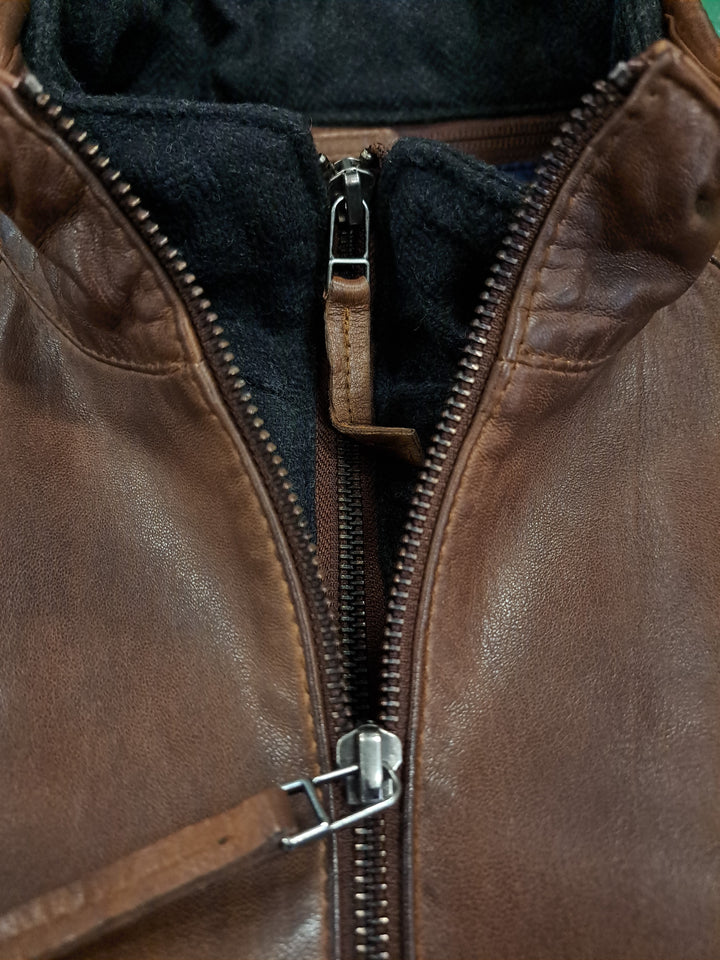 John, 70 cm. Lamb Malli Leather - Man Copper Brown