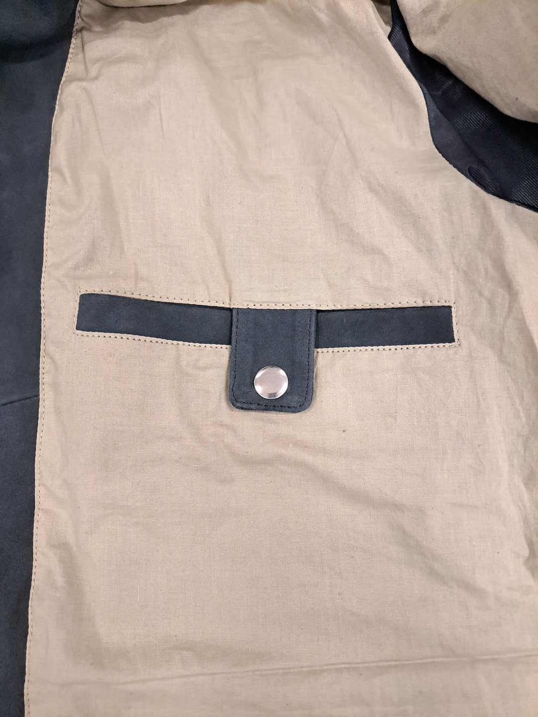 Gundter, 70 cm. - Halsband - Ziegenveloursleder - Herren - Mitternachtsblau