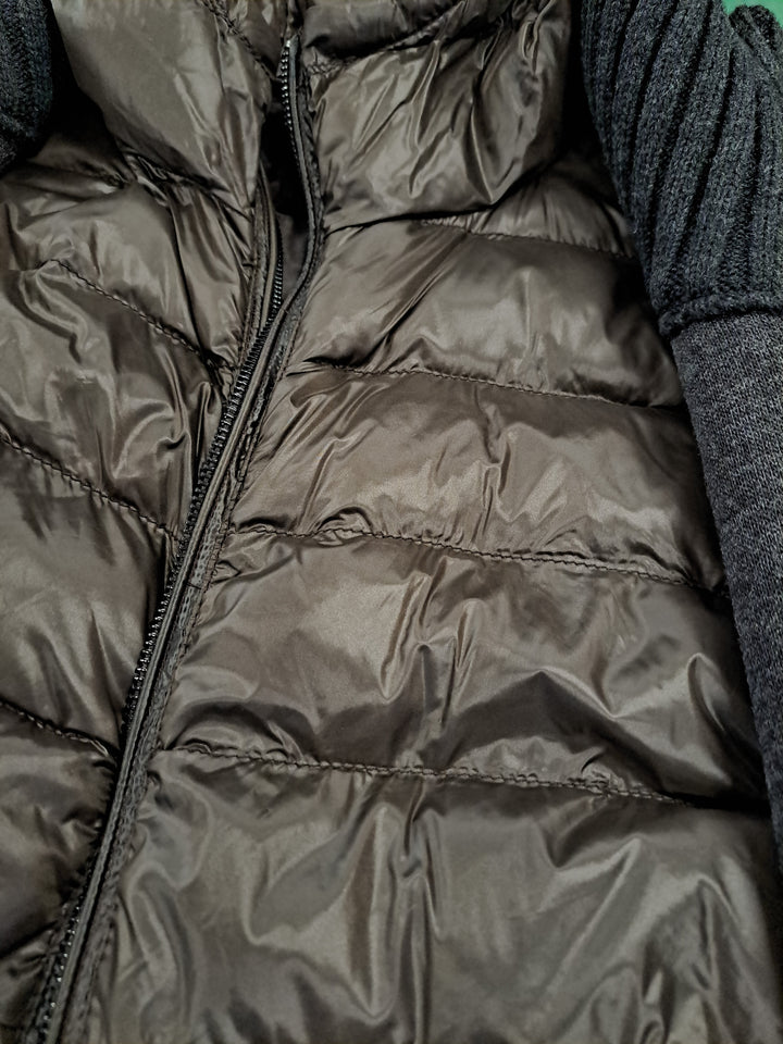 Lucia - Kapuze, 65 cm. - Lamm-Malli-Leder – Damen – Schwarz