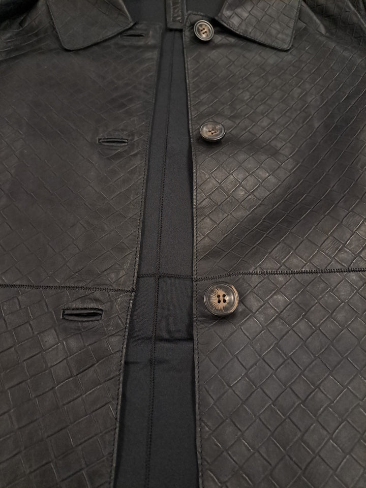 Valentina, 85 cm. - Collar - Lamb Leather - Women - Black