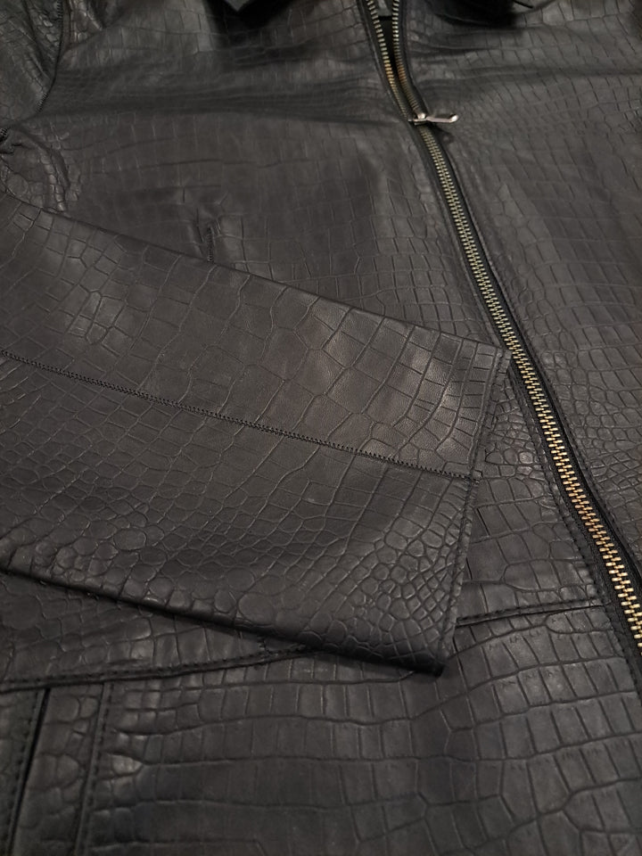 Alberta, 98 cm. - Collar - Lamb Leather - Women - Black