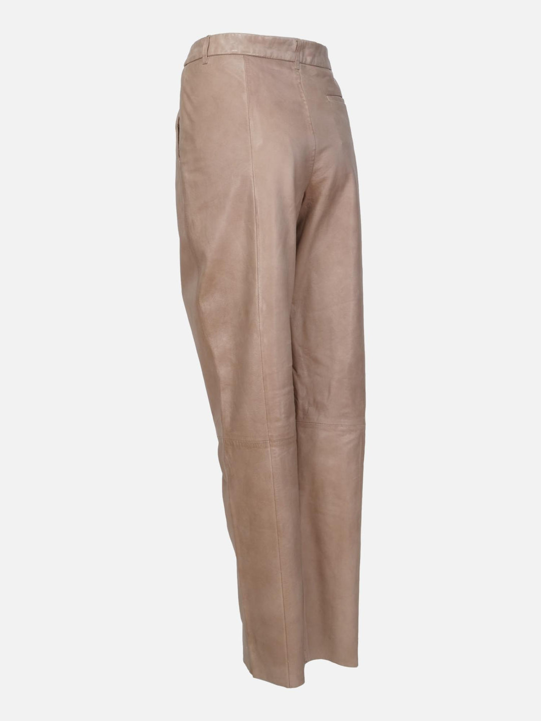 New Puk Trouser - Lamb Polish Nappa Leather - Café