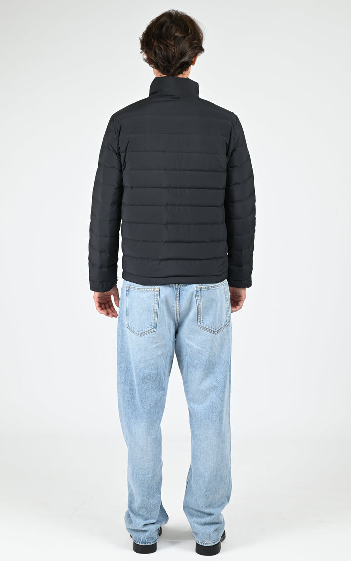 Black Short Puffer Jacket - Men