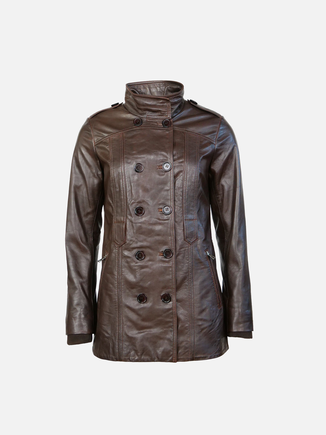 New Riley, 70 cm. - Lamm-Malli-Leder - Damen - Parker Cognac