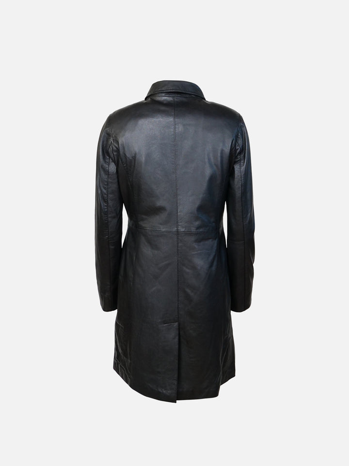 Aricia, 90 cm.  - Lamb Malli Leather Jacket - Women - Black