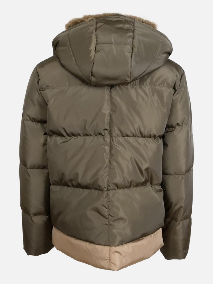 Henriette 61 cm. - Hood - Real Down jacket - Women - Army & Camel