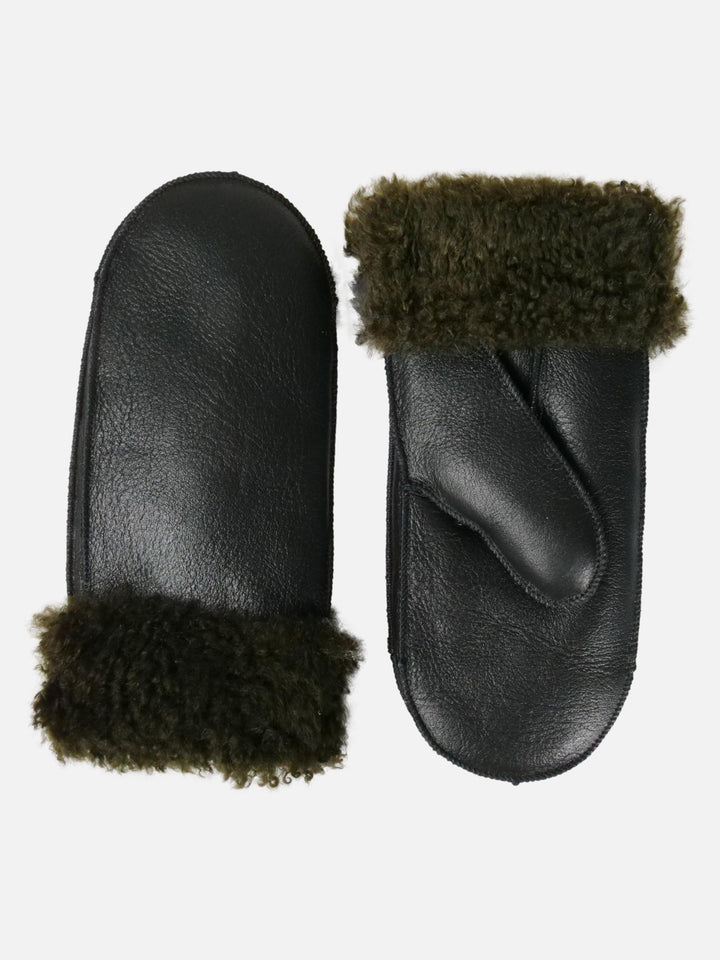 ZXM-114-F Mittens - Cosy cuff  - Suede Lamb - Accesories - Black