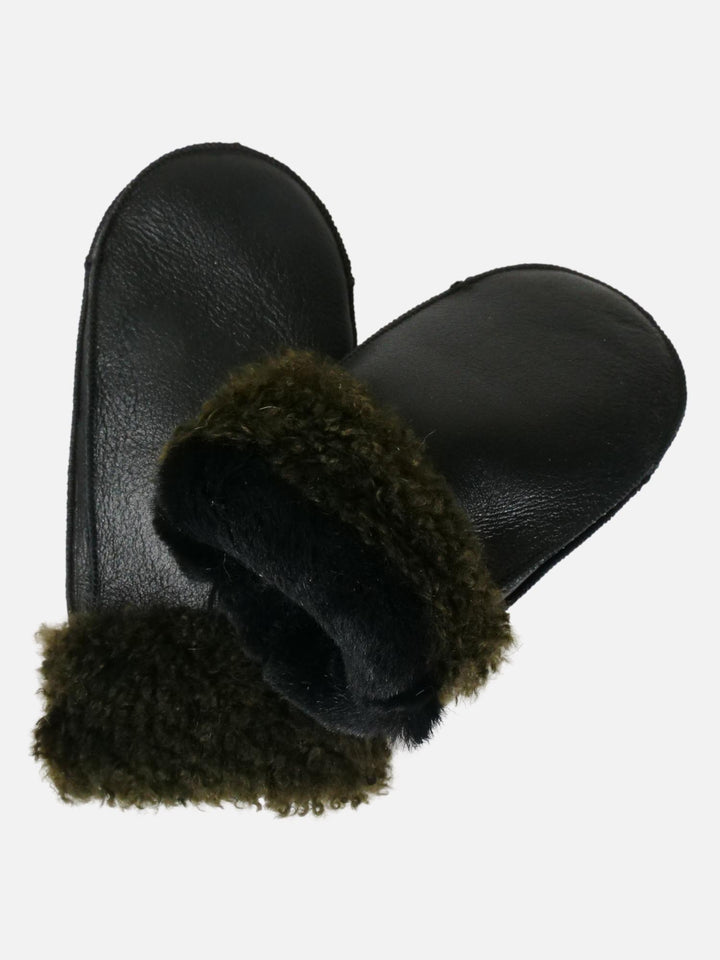 ZXM-114-F Mittens - Cosy cuff  - Suede Lamb - Accesories - Black