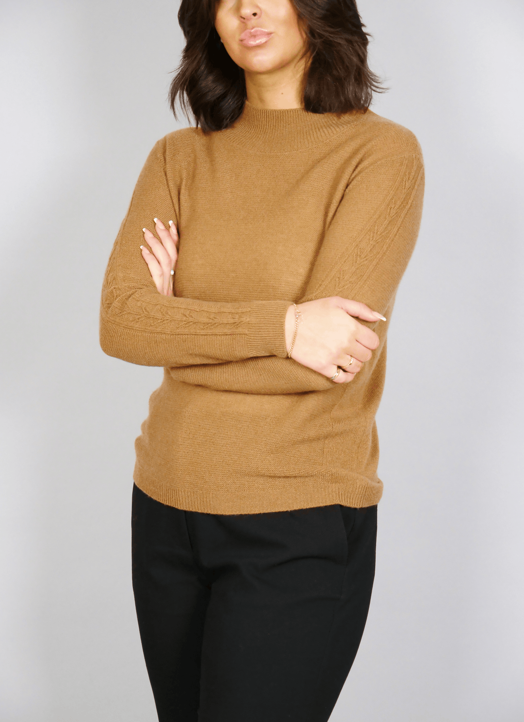 MKI Pullover - 100% Kaschmir - Damen - Dunkelkamel