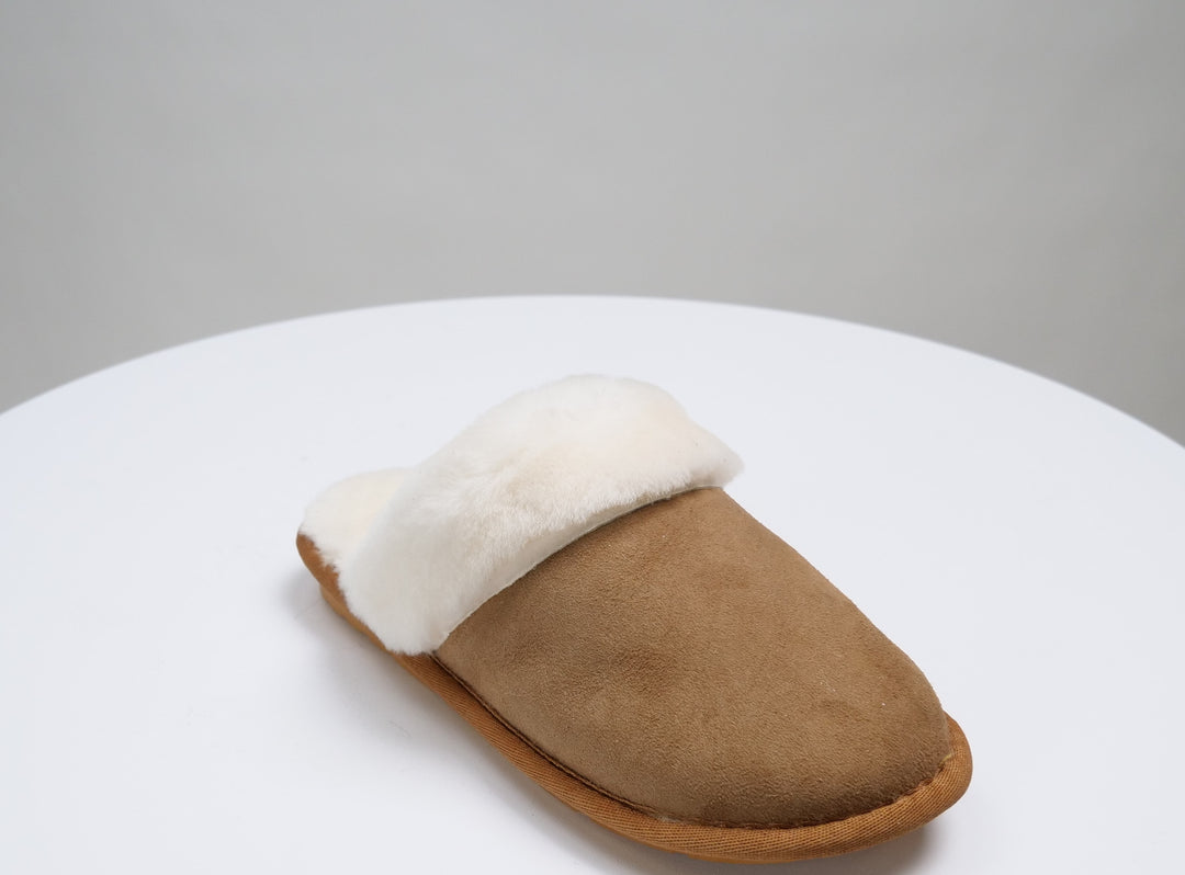 ZXS-602 Slippers - Suede Lamb - Accesories - Camel