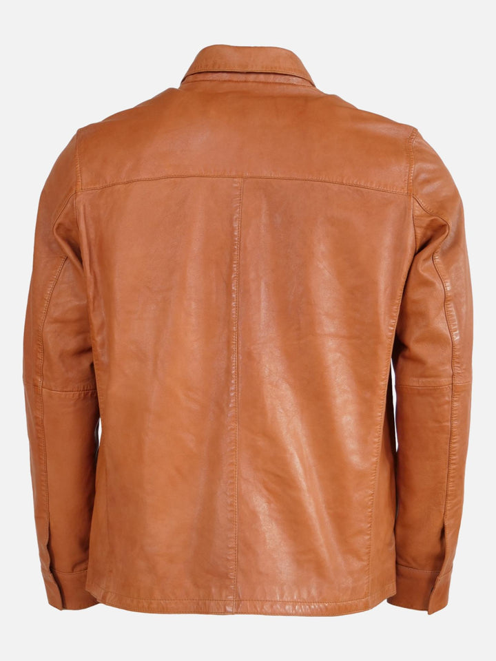 Ian, 70 cm. - Lammleder - Mann - Cognac