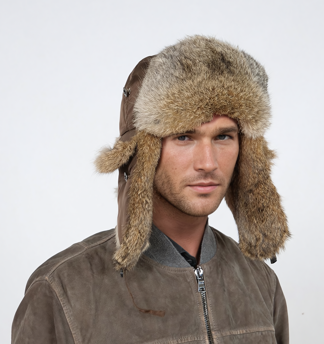 HL20C031 Trapper Hat - Textile - Accesories - Brown