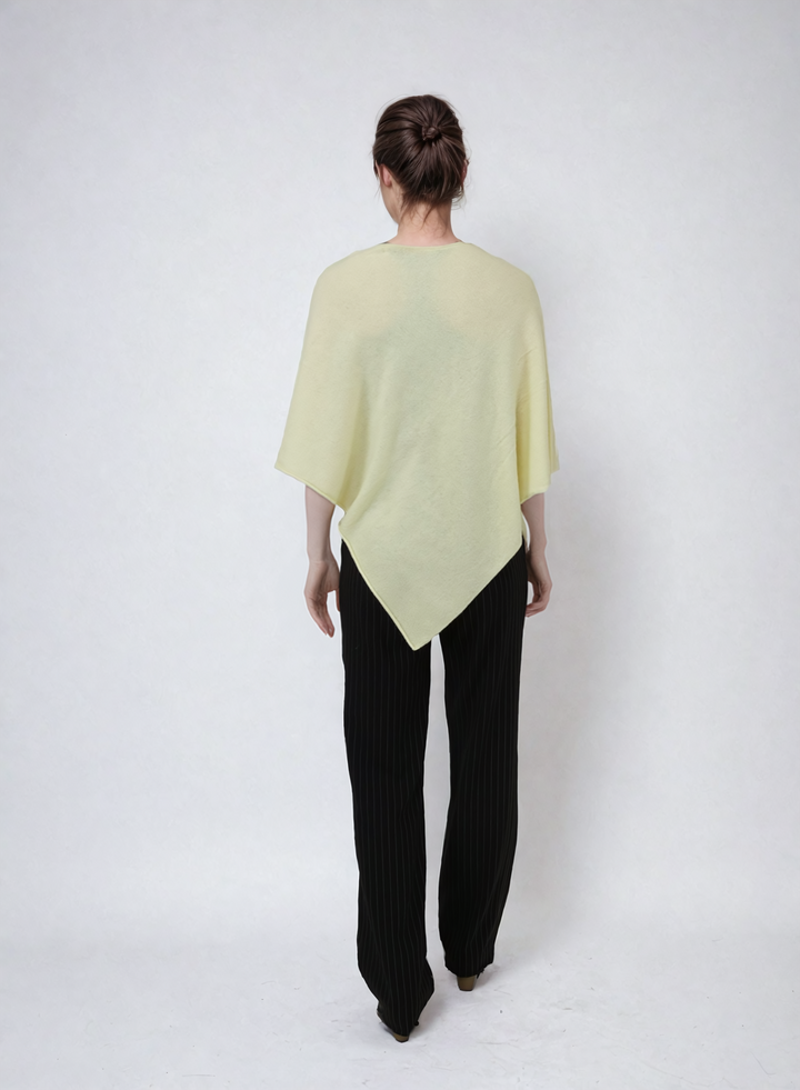 SY-24001 Poncho - 100% PureCashmere - Accesories - Lemon