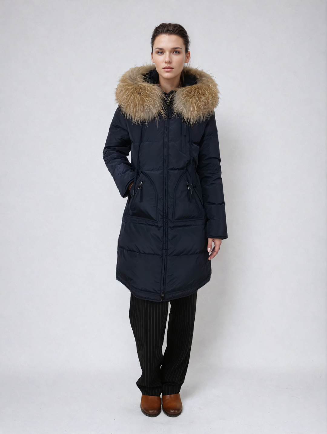 Goluma, 88 cm.  - Hood - Down - Women - Navy