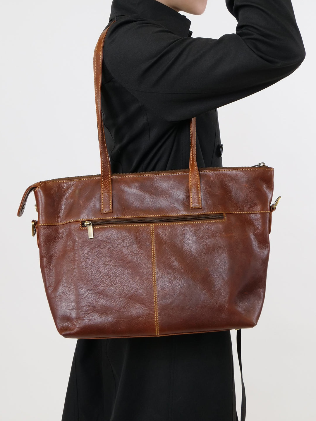 LB-1187-R1 Leatherbag - Accesories - Cognac