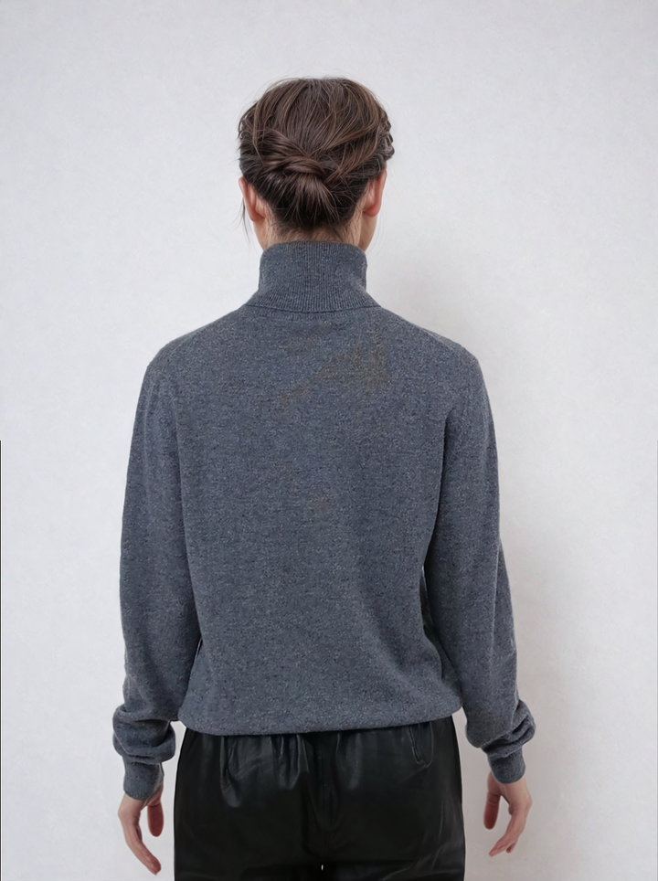 SY -23031 Turtleneck - 100% PureCashmere - Accesories - mørkegrå