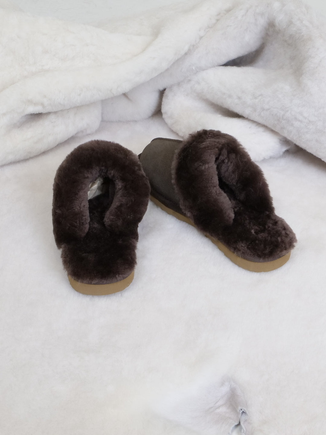 LV1 Slippers - Suede Lamb - Accesories - Dark Brown