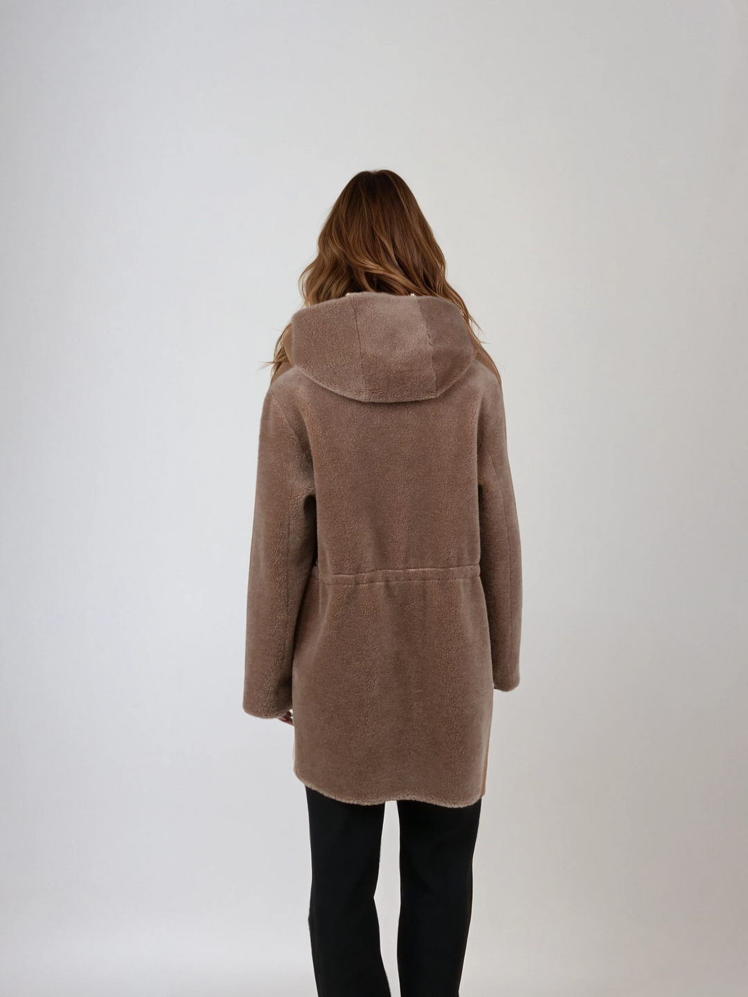 Iric, 85 cm. - Hood - Air Wool - Women - Chestnut
