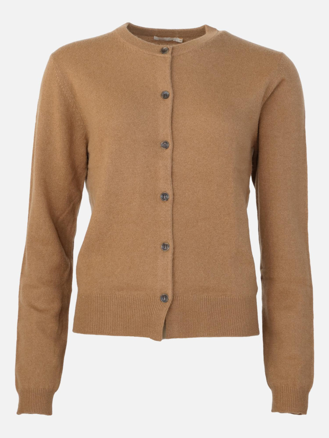 SY-23022 Cardigan - 100% Kashmir strik - Dame - Mørk Camel