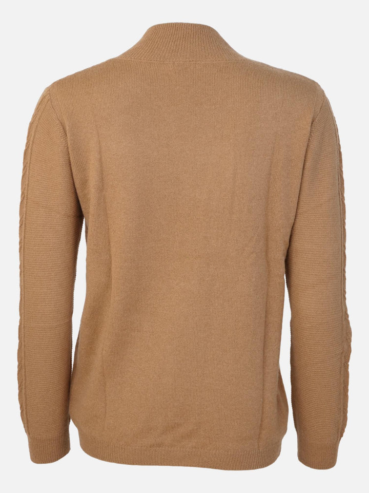 MKI Sweater - 100% kashmir - Dame - Dark Camel