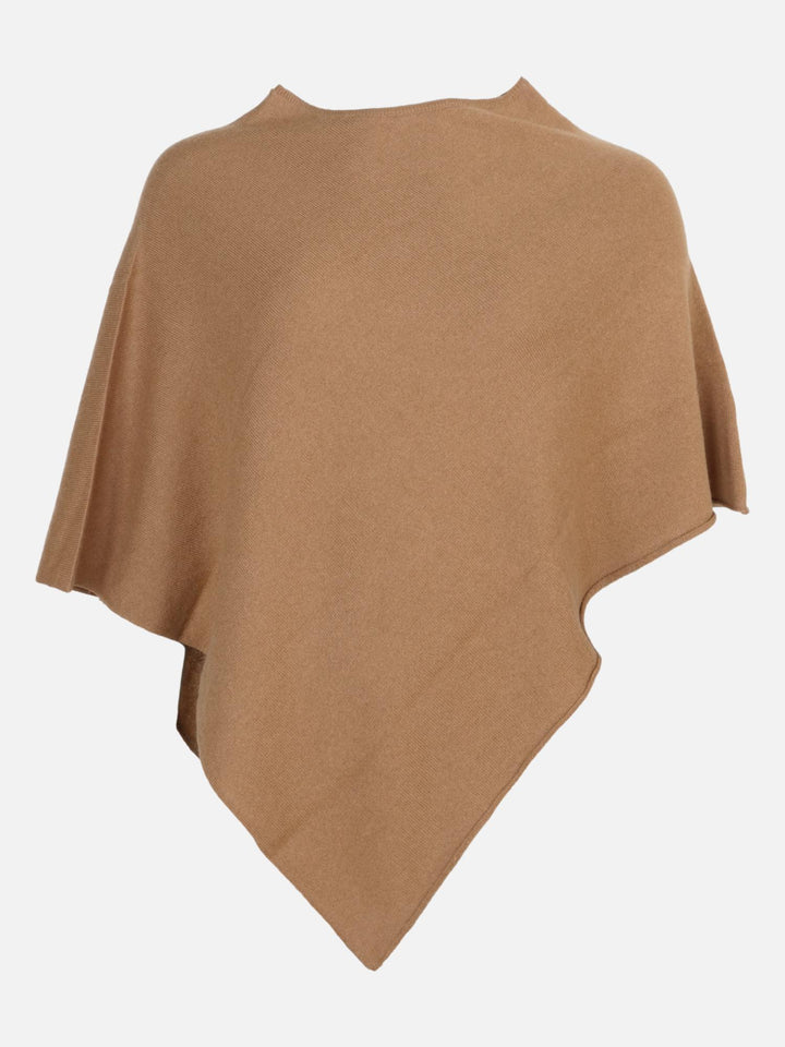 SY-24001 Poncho - 100% Kashmir - Tilbehør - Mørk Camel
