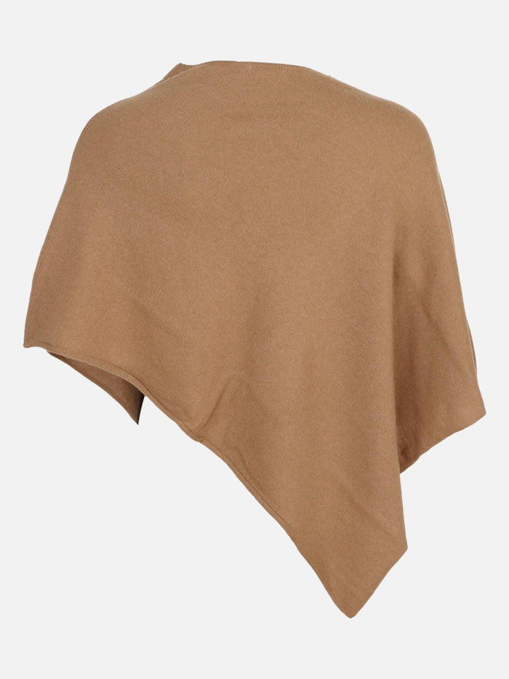 SY-24001 Poncho - 100% Kashmir - Tilbehør - Mørk Camel
