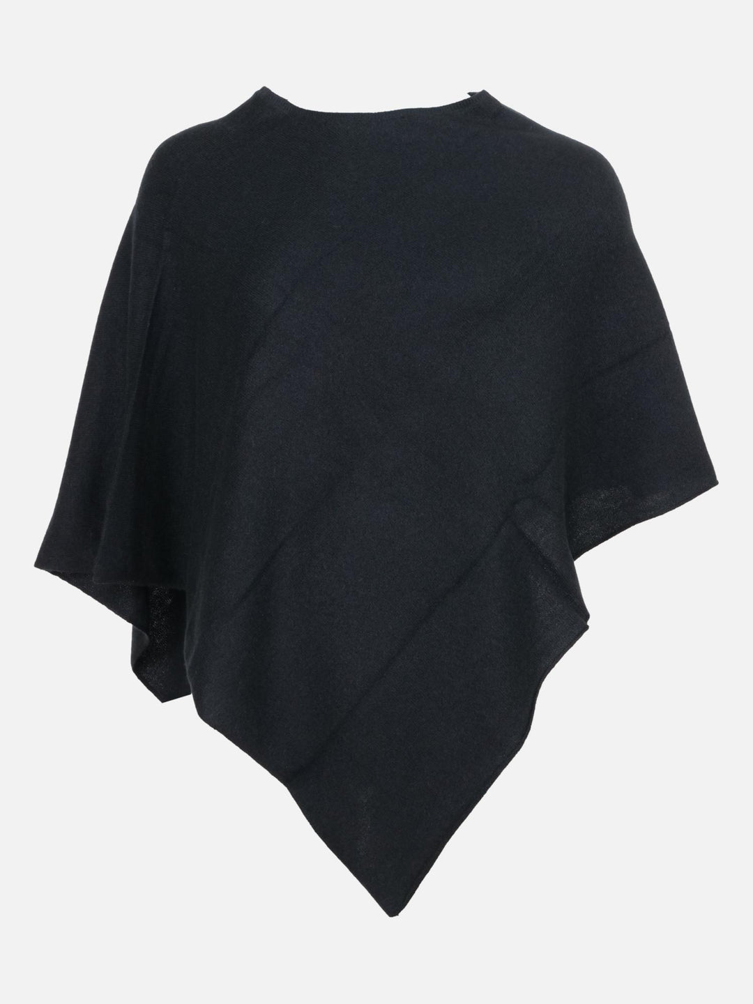 SY-24001 Poncho – 100 % Kaschmir – Accessoires – Schwarz