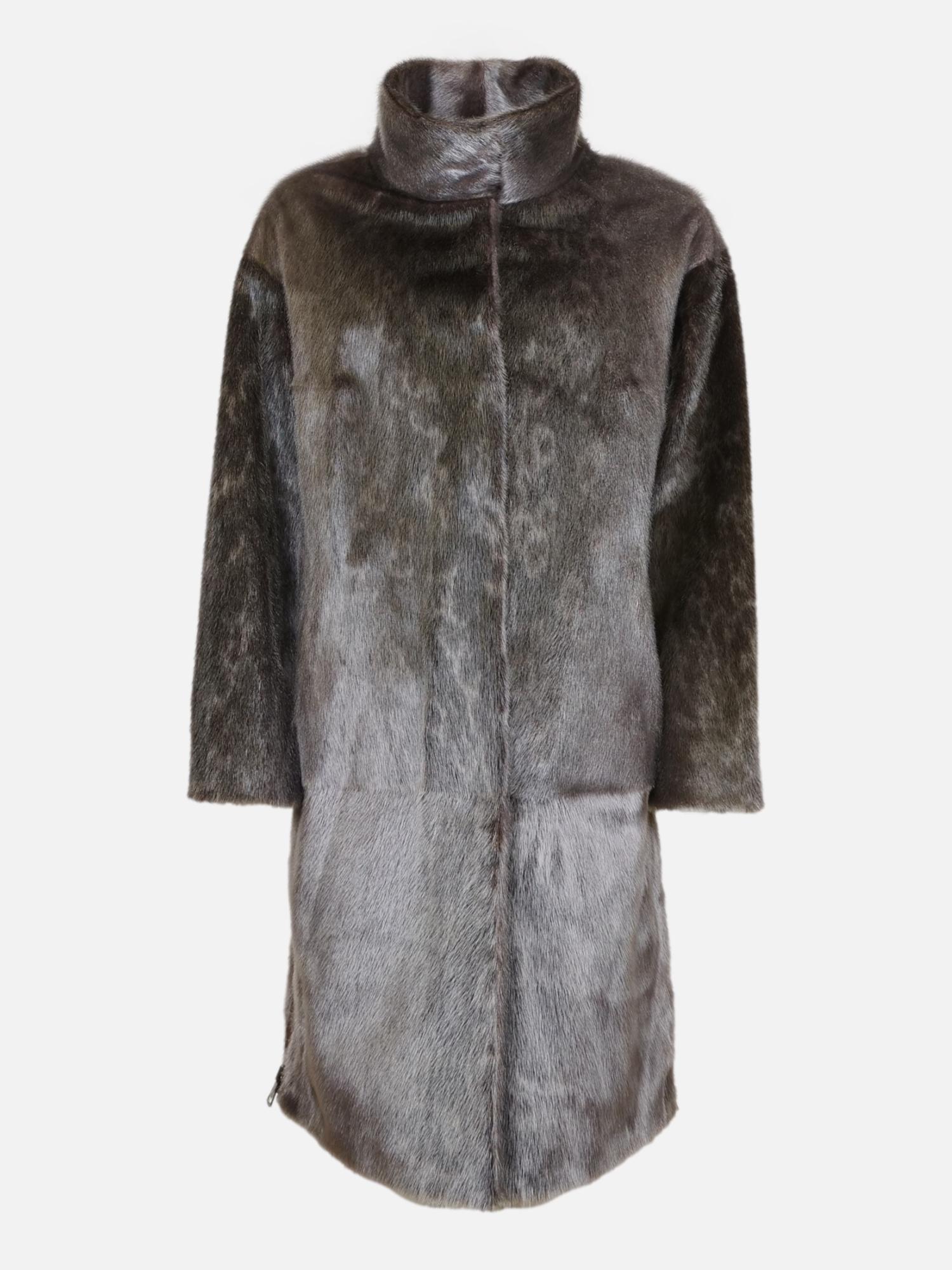 Filuka, 100 cm. - Kragen - Sealjacke - Damen - Grau – Stampe Denmark