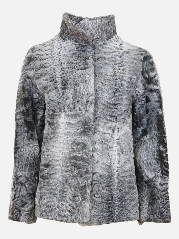 Olise, 65 cm. - Persian Lamb Jacket - Women - Grey
