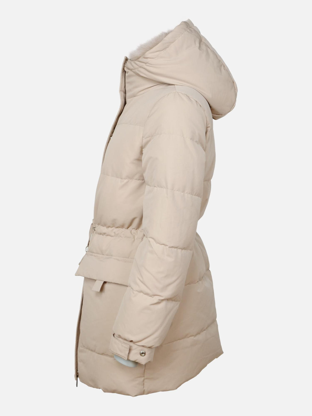 Helsinki, 80 cm. - Hood - Downjacket - Women - Beige