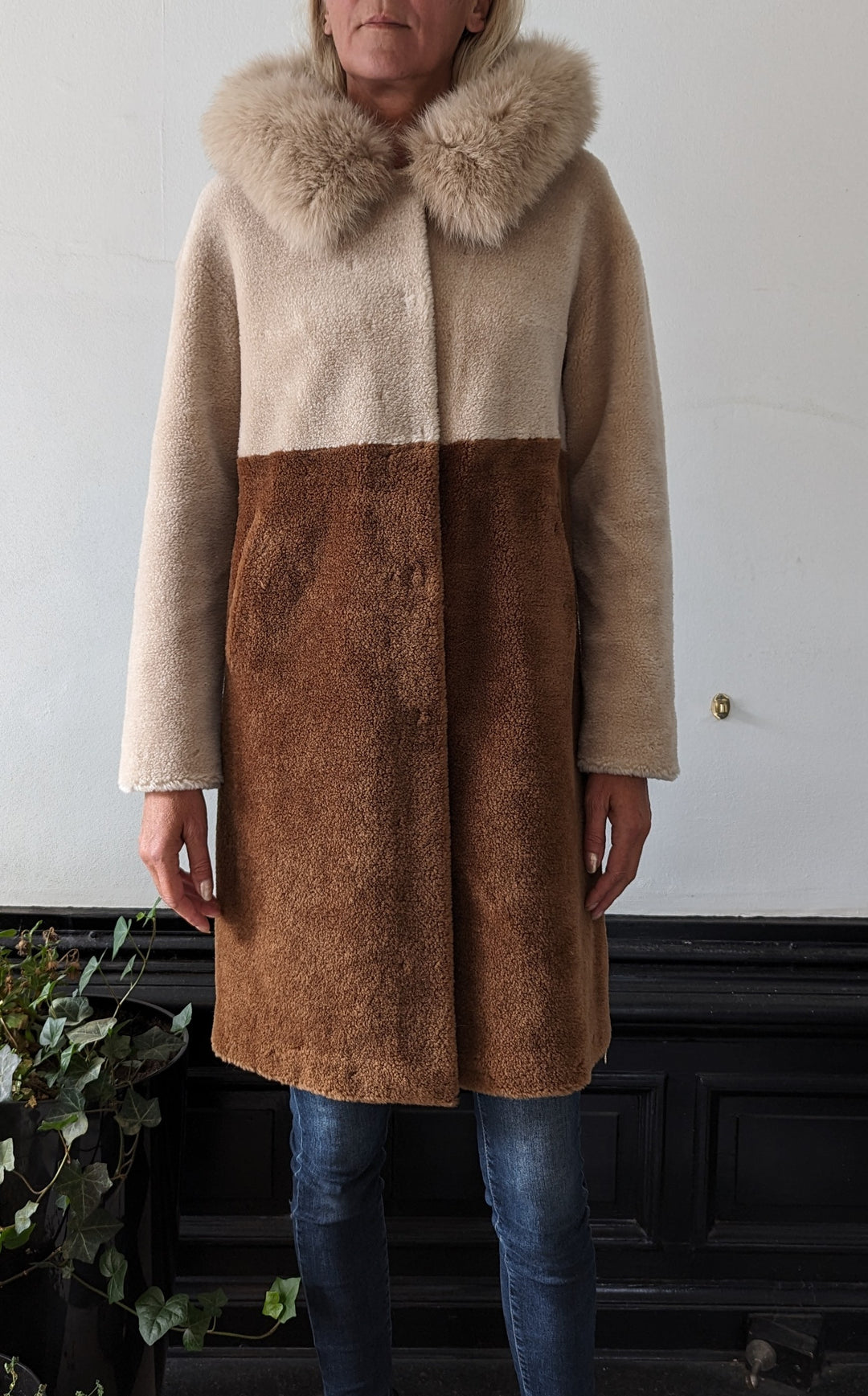 Gabia, 100 cm. - Huva - Air Wool Coat - Dam - Light Camel &amp; Camel